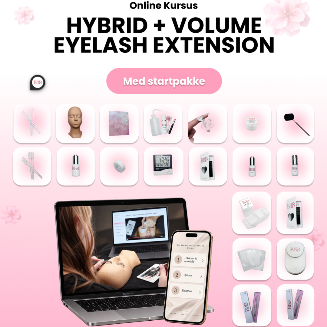 Hybrid & Volume Lash Extensions Online Course – With Starter Kit course