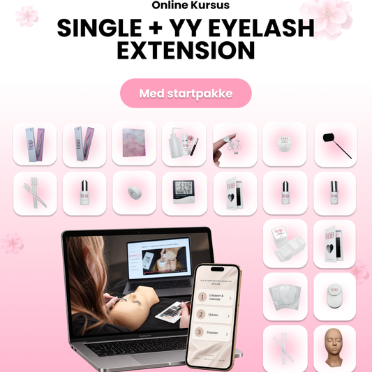 Single & YY Lash Extensions Online Course – With Starter Kit course