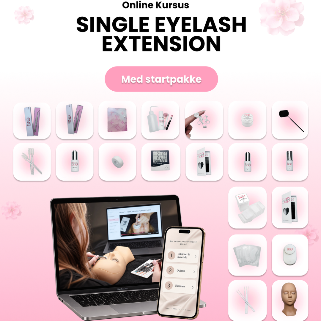 Single Lash Extension Online Course – Starter Kit Option course