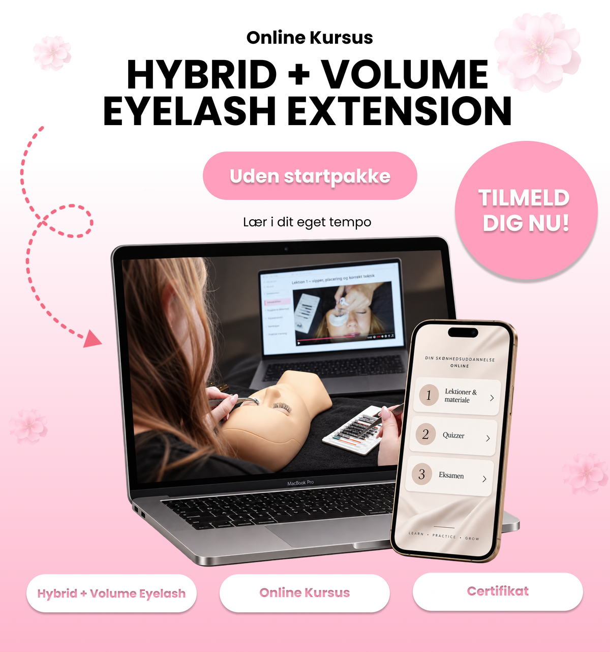 Kurs i Hybrid- och Volymfransförlängning