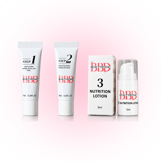 BeautyByDau bundle med Cysteamine Step 1, Cysteamine Step 2 og Nutrition Keratin Lotion Step 3