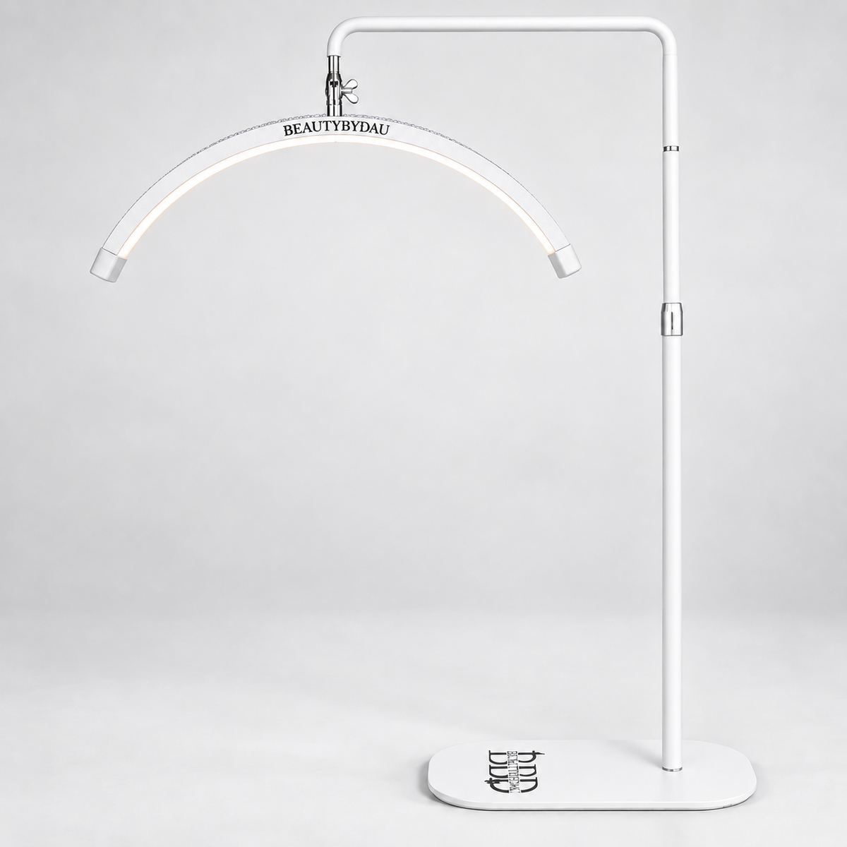 Hvid Premium Moonlight-lampe fra BeautyByDau – helbillede forfra