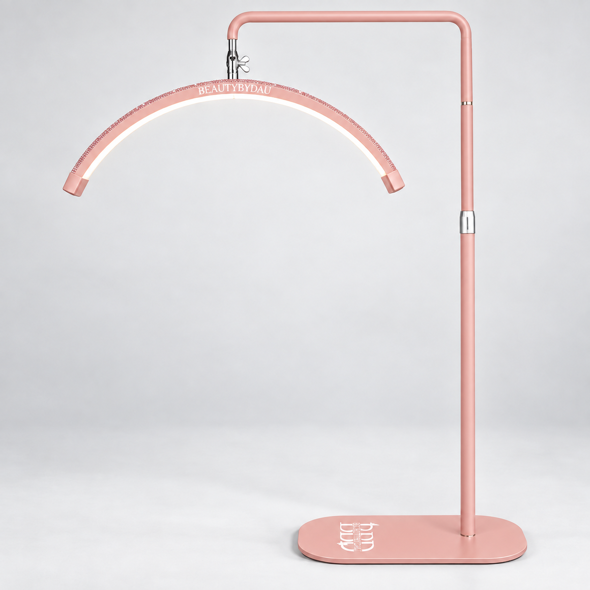 Pink Premium Moonlight-lampe fra BeautyByDau – helbillede forfra
