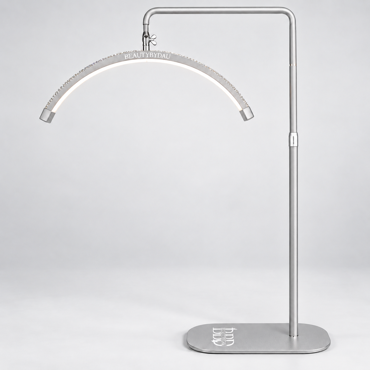 Sølv Premium Moonlight-lampe fra BeautyByDau – helbillede forfra