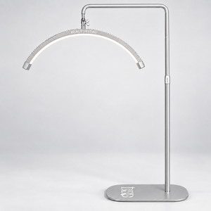 Sølv Premium Moonlight-lampe fra BeautyByDau – helbillede forfra