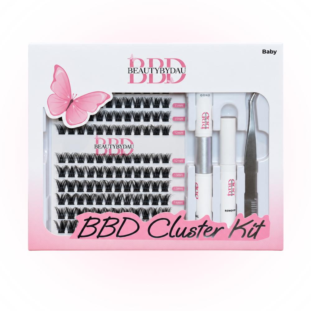BeautyByDau Cluster Lash Kit Baby i emballage