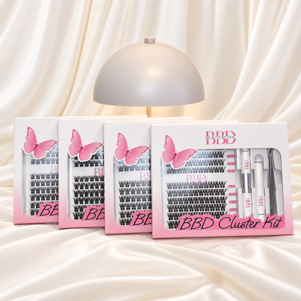BeautyByDau Cluster Lash Kit med fire styles