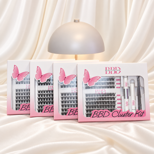 BeautyByDau Cluster Lash Kit med fire styles