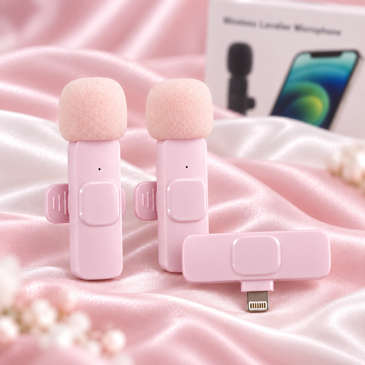 Trådløst Mikrofonsæt til Telefon – Lightning-port